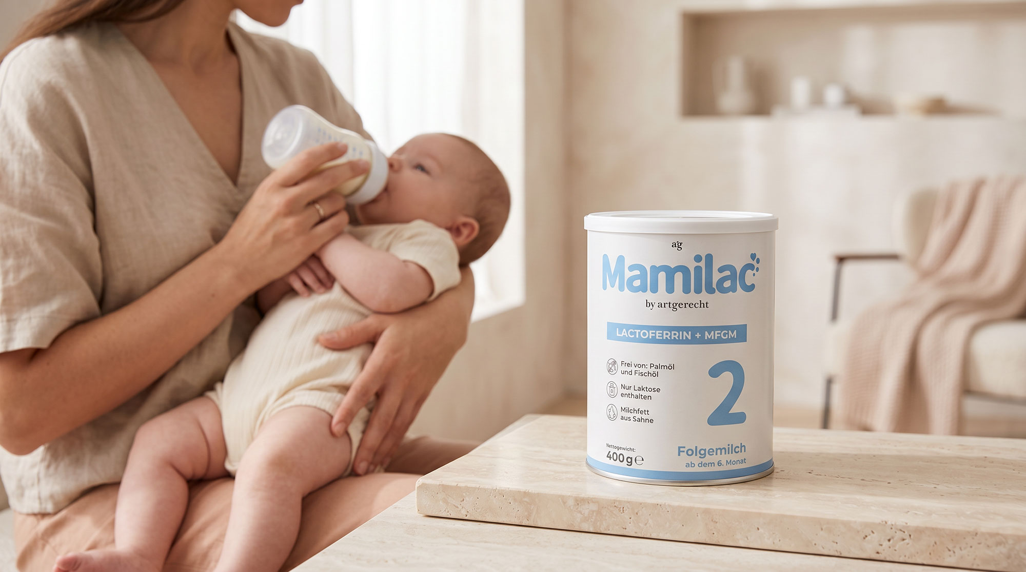 Produktbild von Mamilac Lactoferrin + MFGM 2 | Folgemilch ab dem 6 Monat von artgerecht – hochwertige Qualität