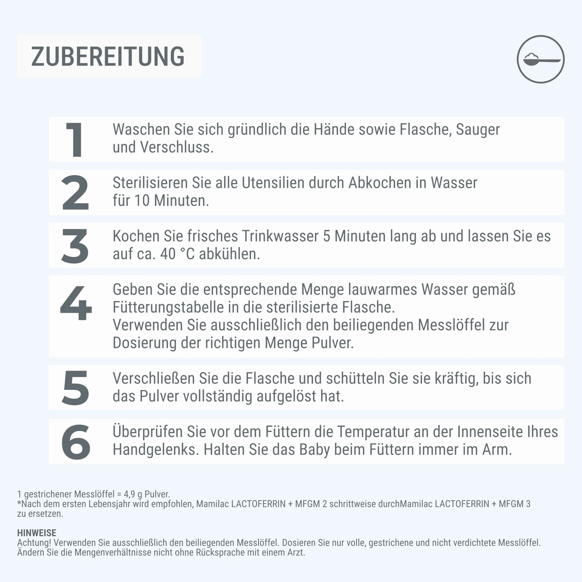 Mamilac Lactoferrin + MFGM 2 | Folgemilch ab dem 6 Monat